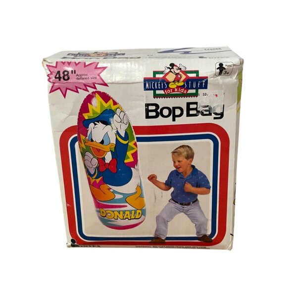 Vintage Intex Disney Donald Duck Bop Bag 48 Inch 1993 Punching Bag New in Box - Picture 1 of 6
